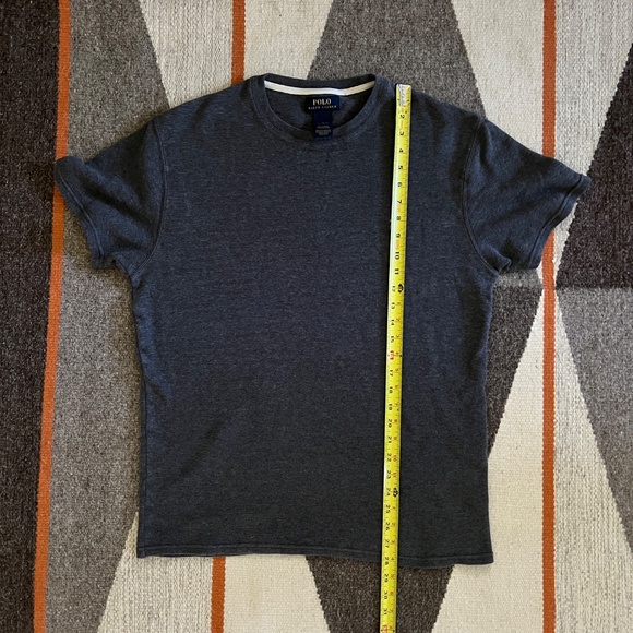 Polo Ralph Lauren Waffle Knit Tee Shirt in Gray Size XL - Picture 6 of 7